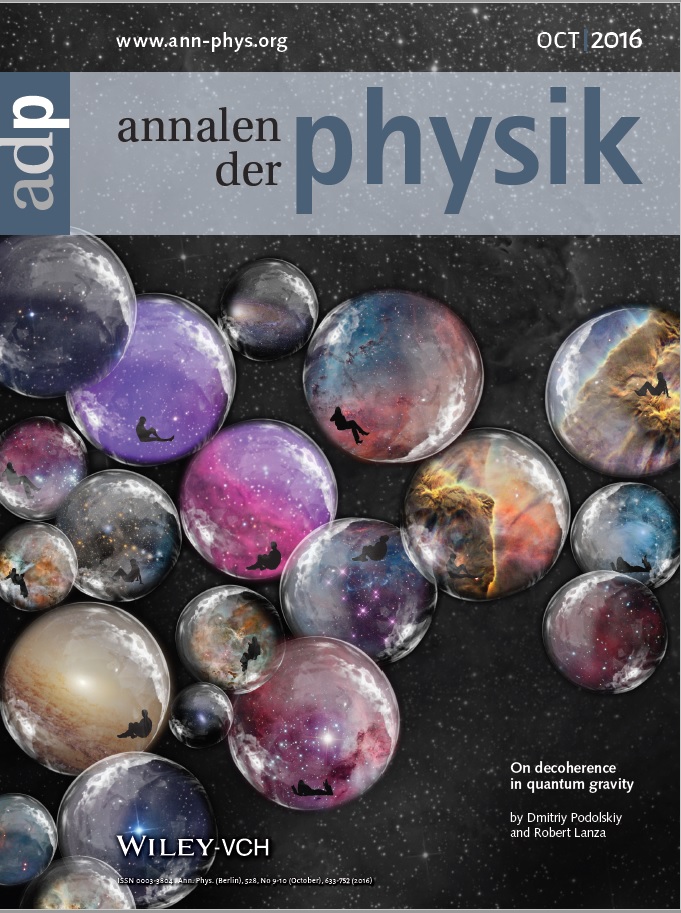 Magazine cover image of Annalen der Physik